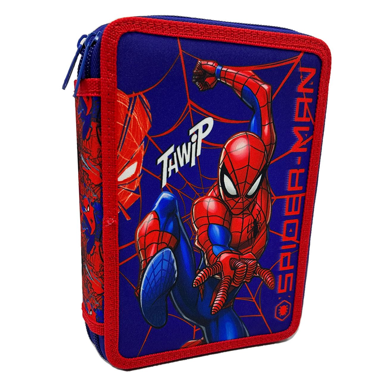 Penar Echipat Dublu Albastru Rosu Spiderman 16x4.5x21cm