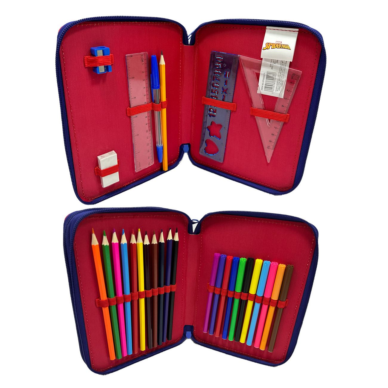 Penar Echipat Dublu Albastru Rosu Spiderman 16x4.5x21cm - poza 2