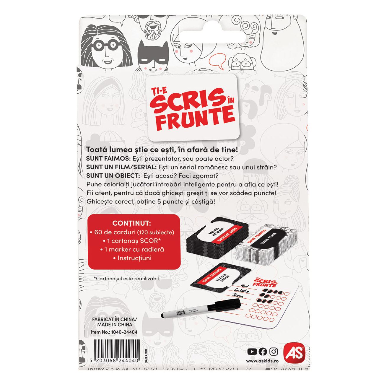 Joc de Societate ”Ti-e Scris in Frunte” - AS - poza 4