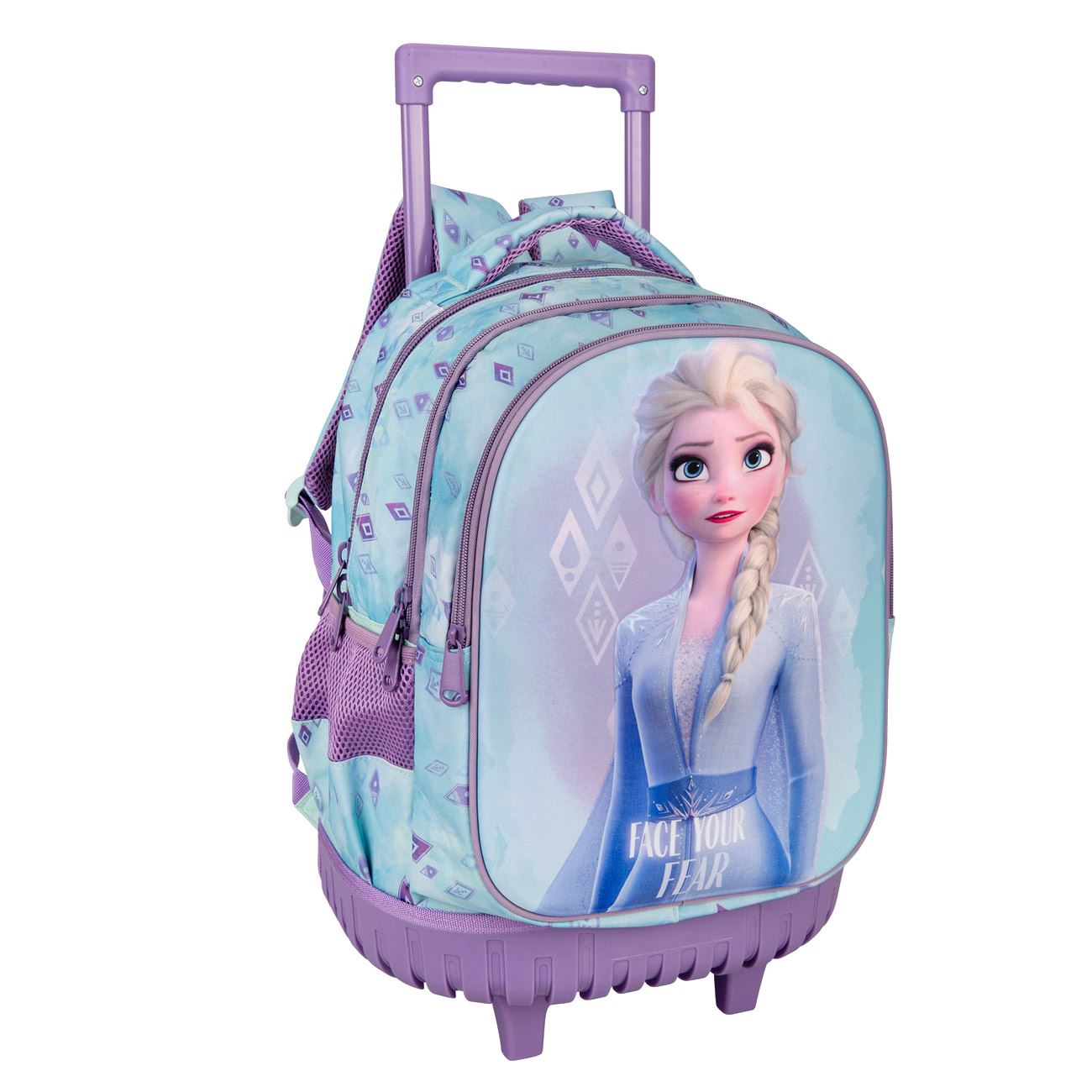 Ghiozdan Troller Roz Ciel 3D Elsa Frozen 2 - poza 2