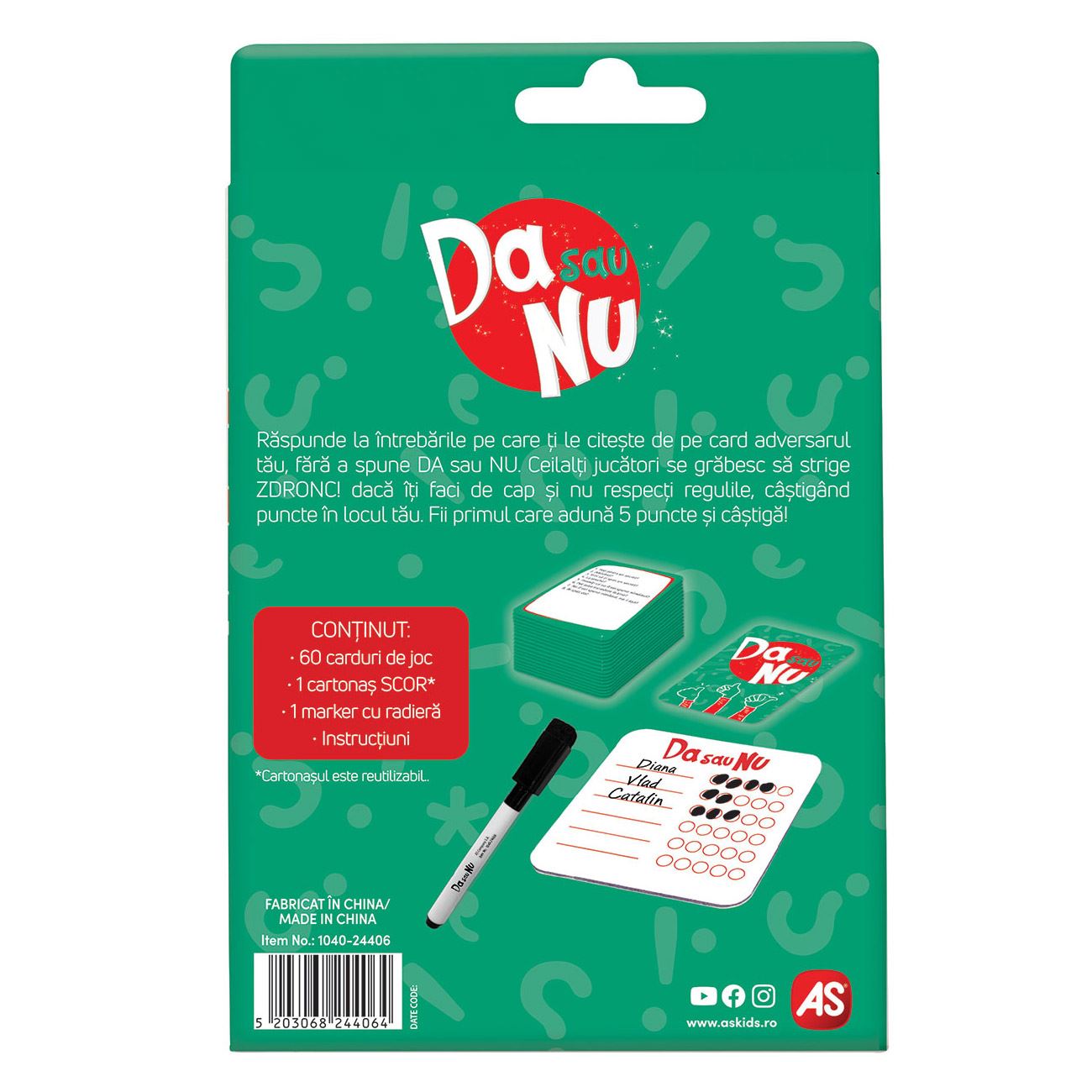 Joc de Societate ”Da sau Nu” - AS - poza 4
