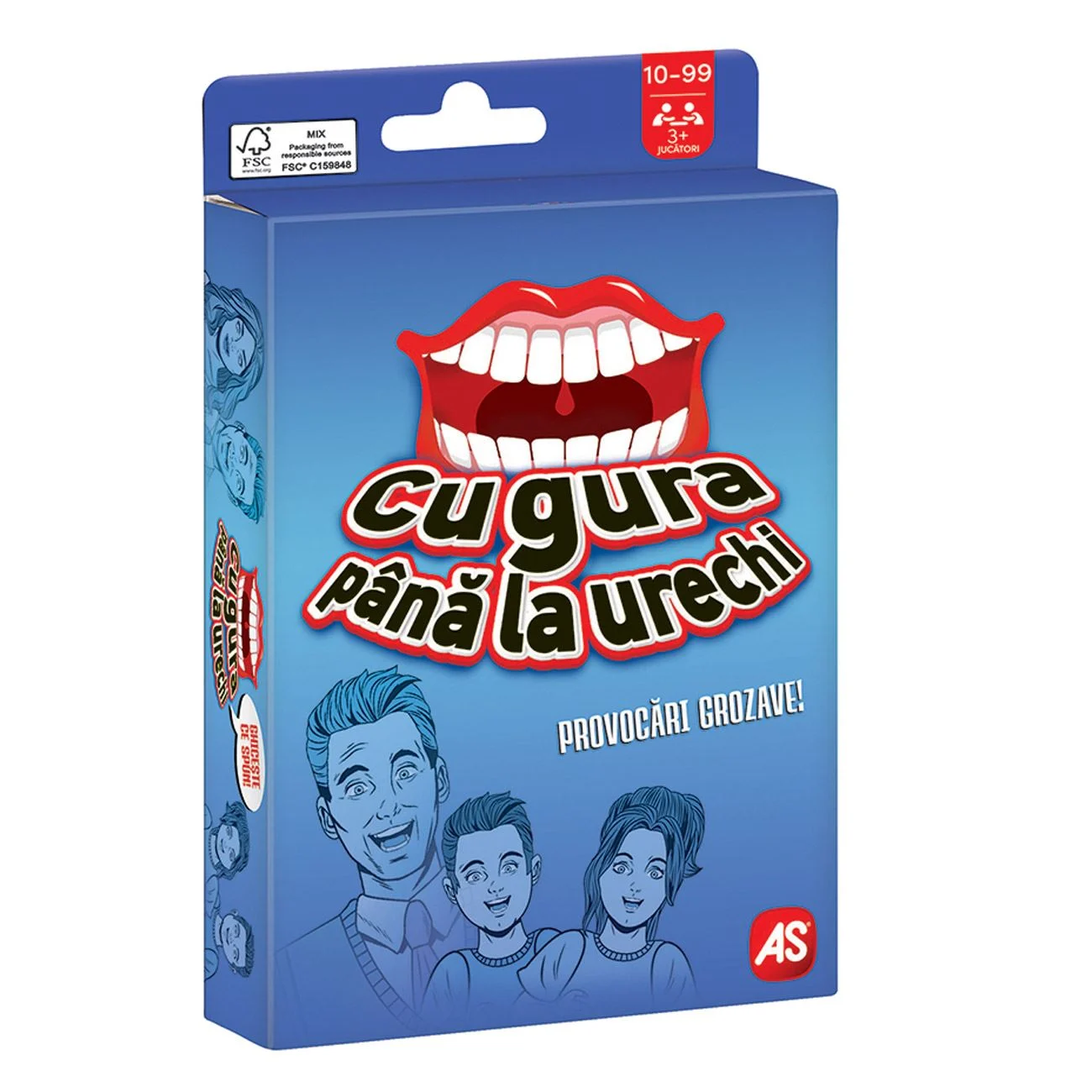 Joc de Societate Cartonase ”Cu Gura Pana la Urechi” - AS