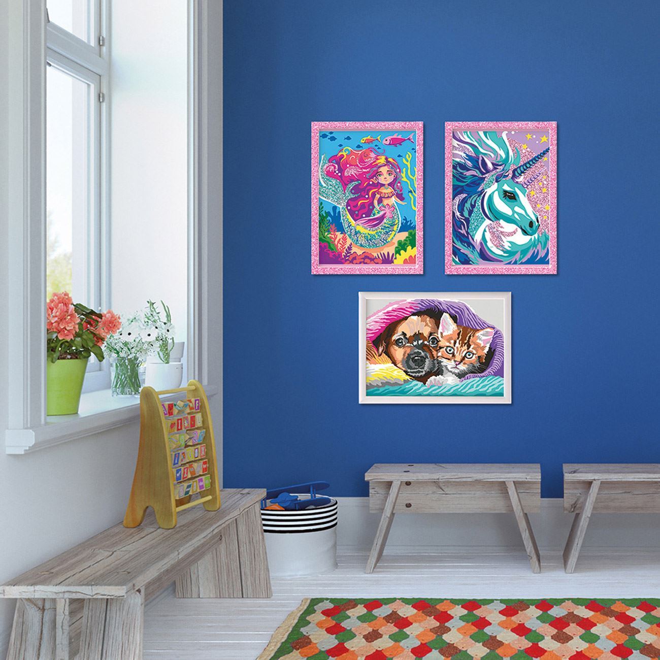 Kit Paint & Frame Pictura cu Numere Mythical Mermaid - AS - poza 7