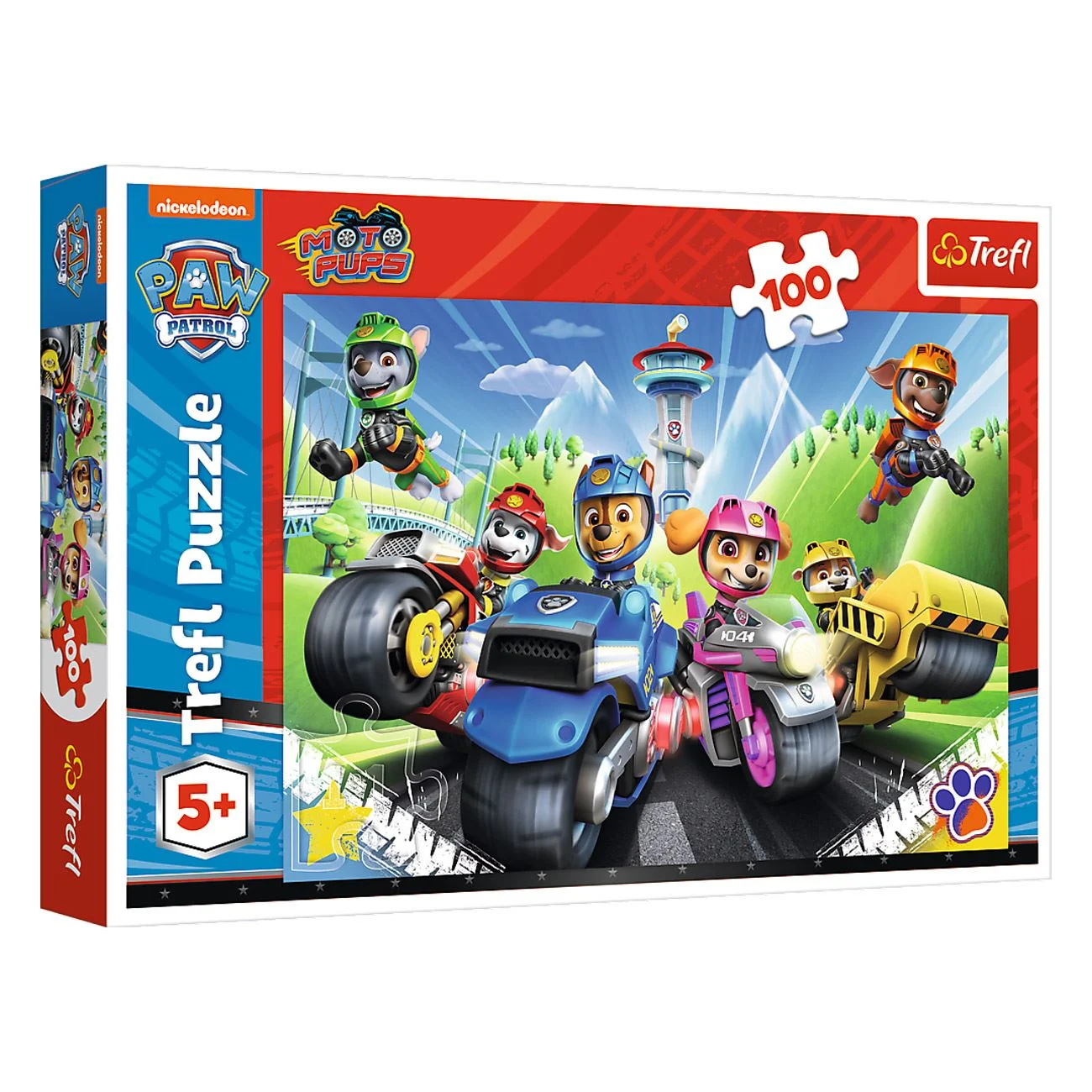 Puzzle Paw Patrol cu Vehicule (100 de piese) - Trefl