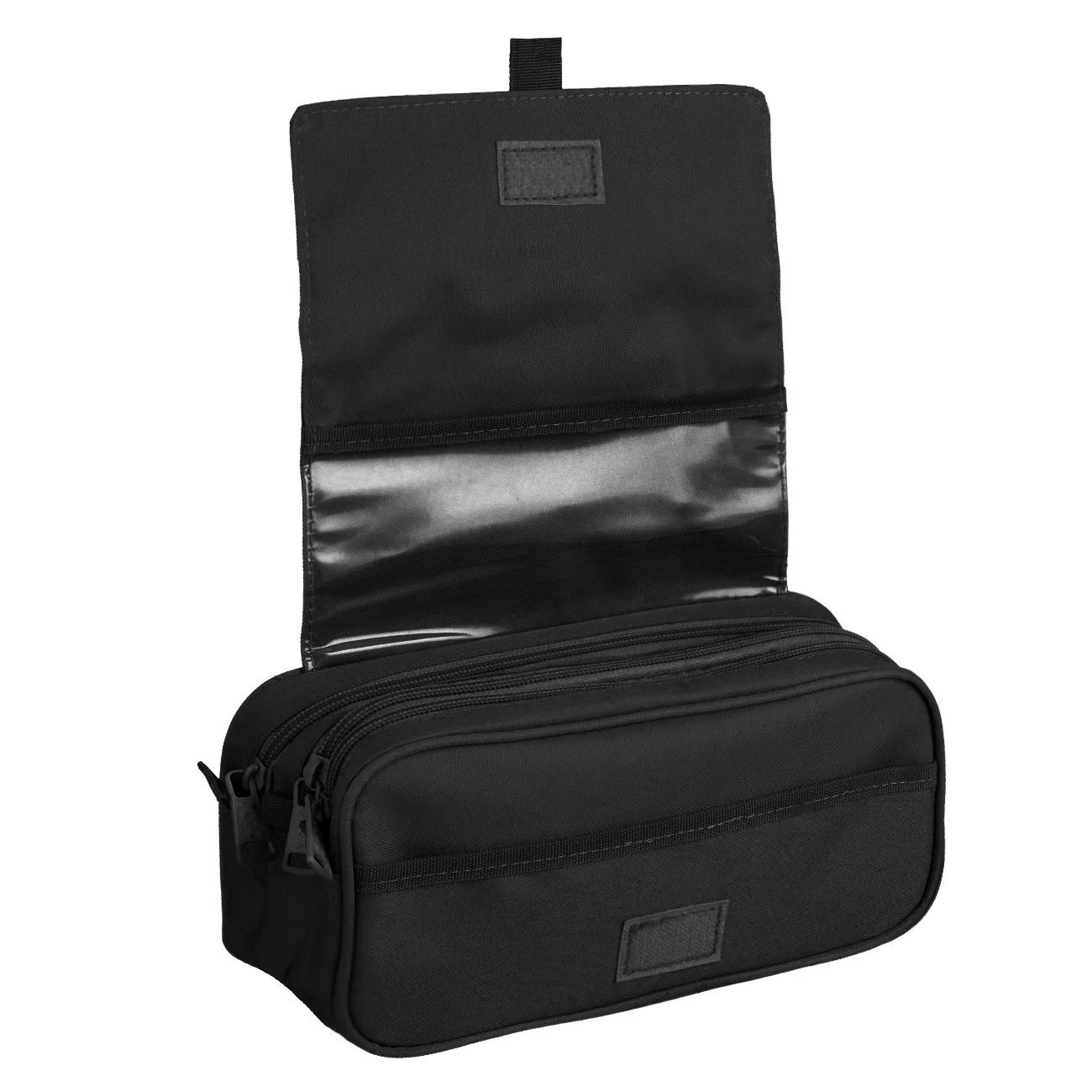 Penar Mare Negru cu 4 Fermoare & Capac 22x9x11cm - poza 2