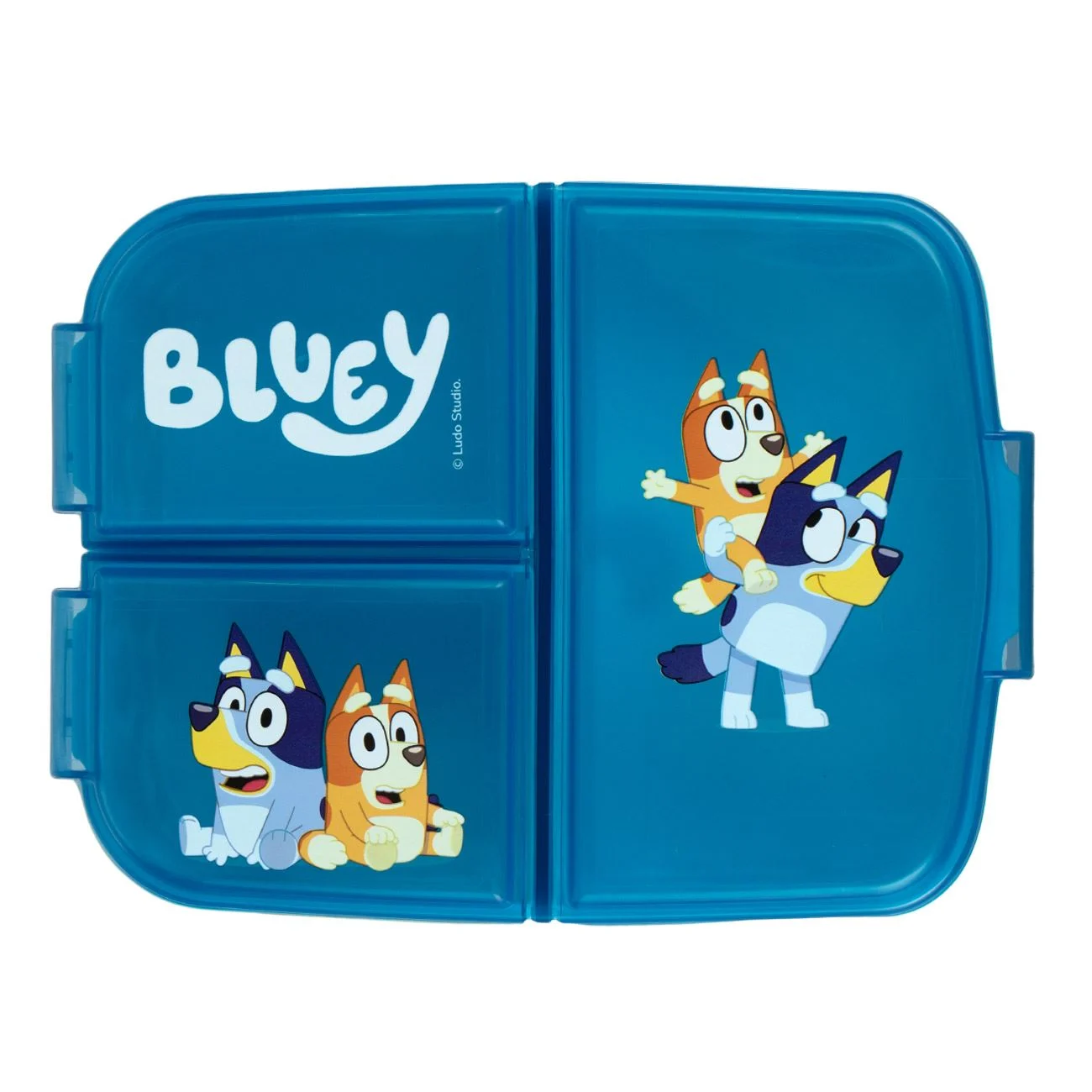 Caserola din Plastic cu 3 Compartimente Albastra Bleu Bluey pentru Copii - 790ml - poza 3