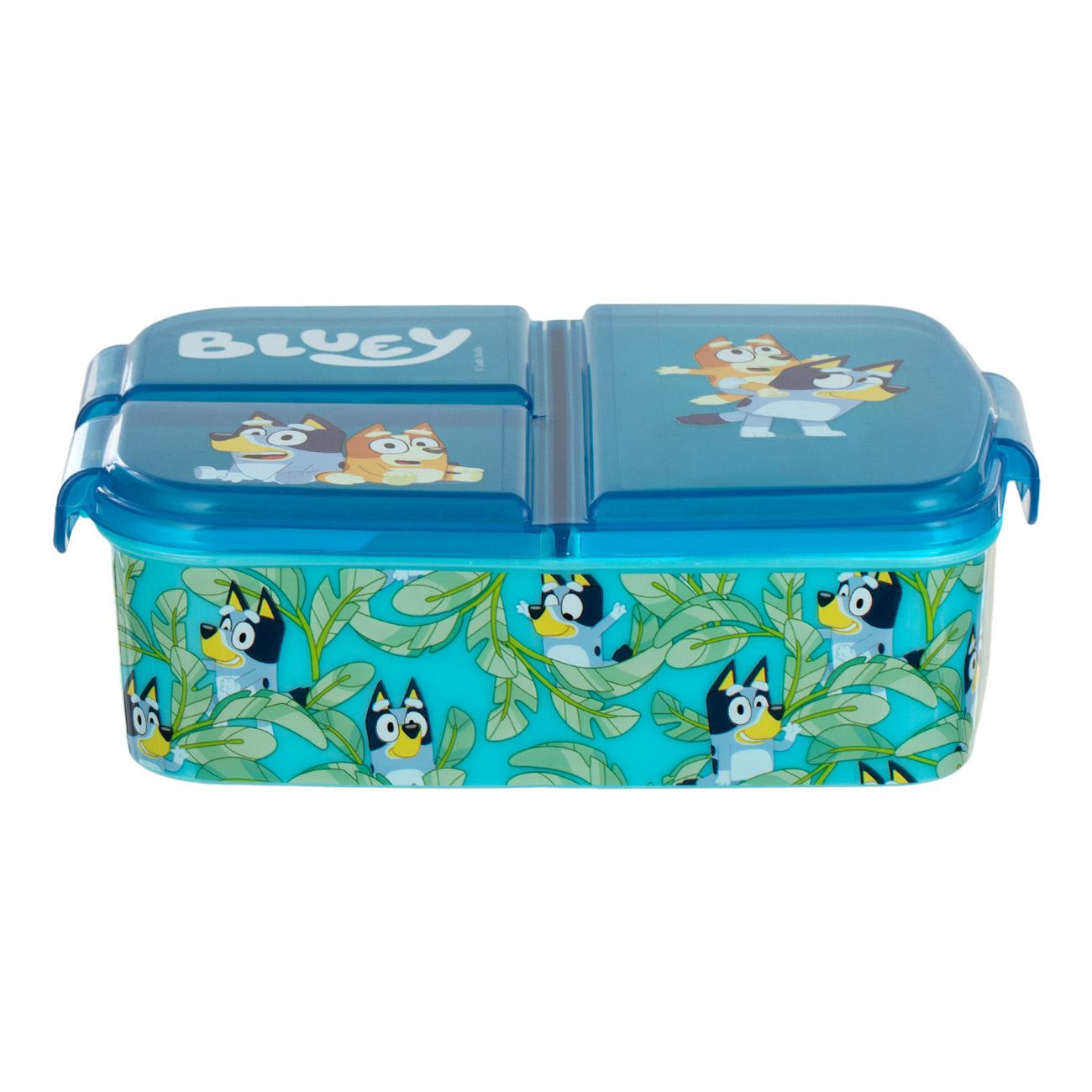 Caserola din Plastic cu 3 Compartimente Albastra Bleu Bluey pentru Copii - 790ml - poza 4