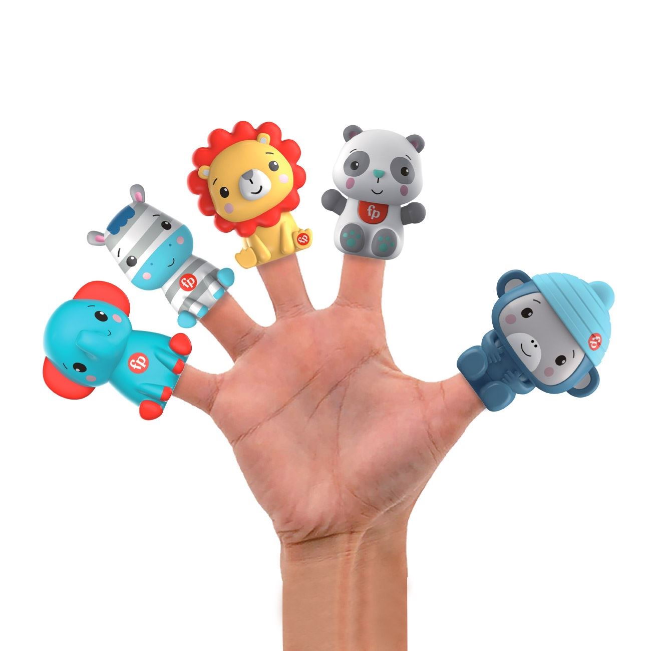 Jucarie Finger Puppet Figurine de Animale - 5 buc - poza 2