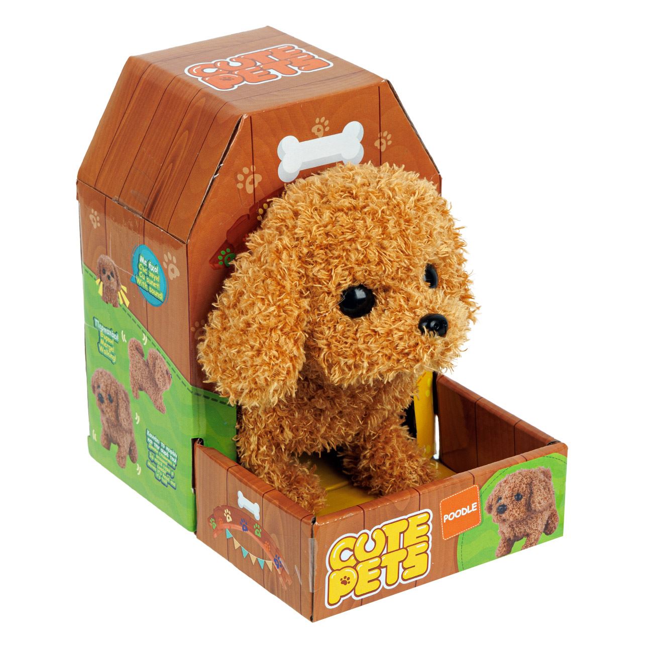 Caine Interactiv Poodle Maro cu Miscare & Sunet - poza 3