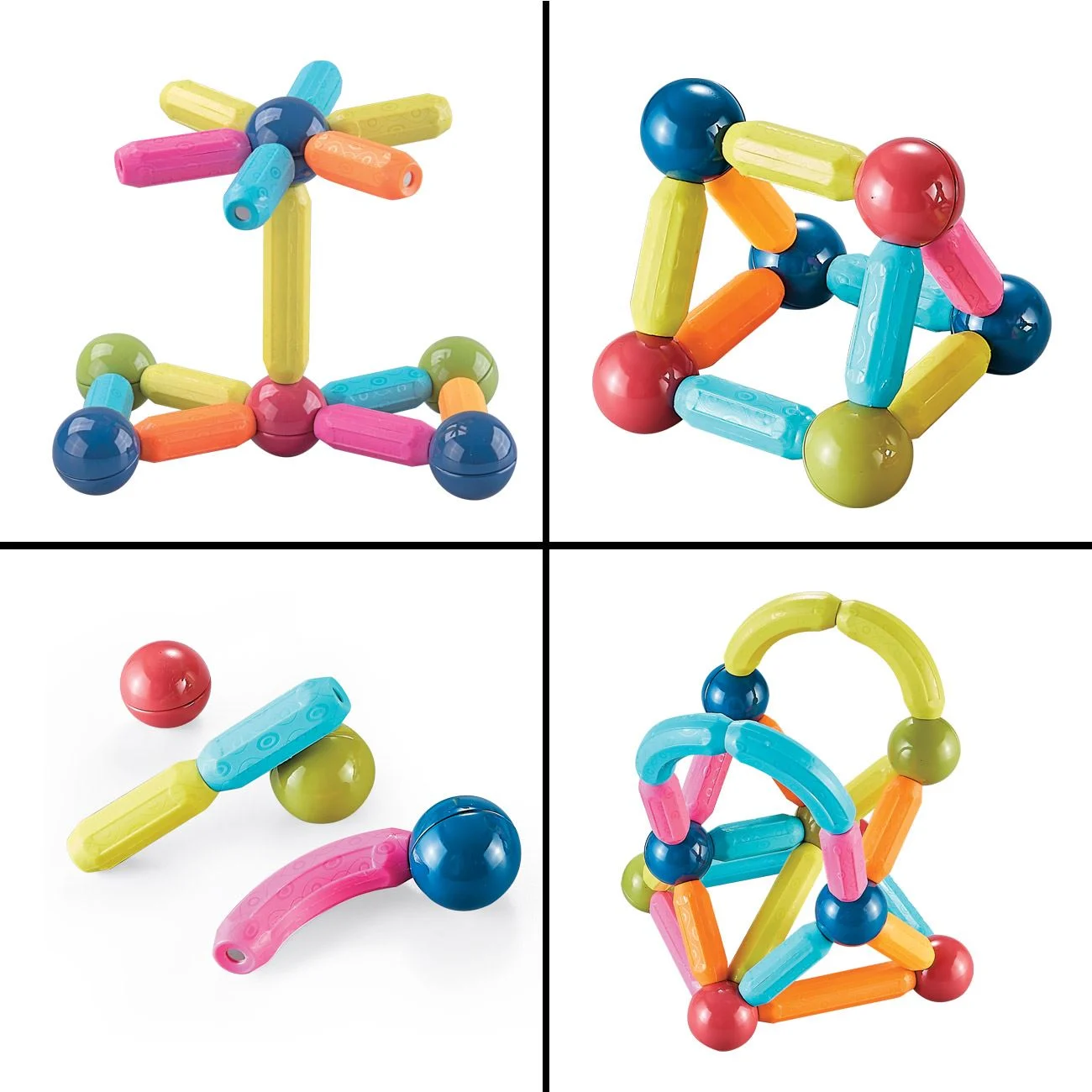 Set de Constructie cu Bare Magnetice - 36 de piese - poza 3