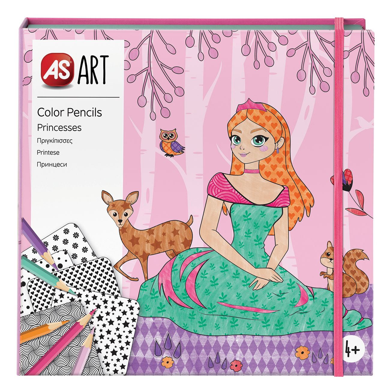 Set de Colorat cu Creioane Colorate Printese 20buc - AS - poza 5