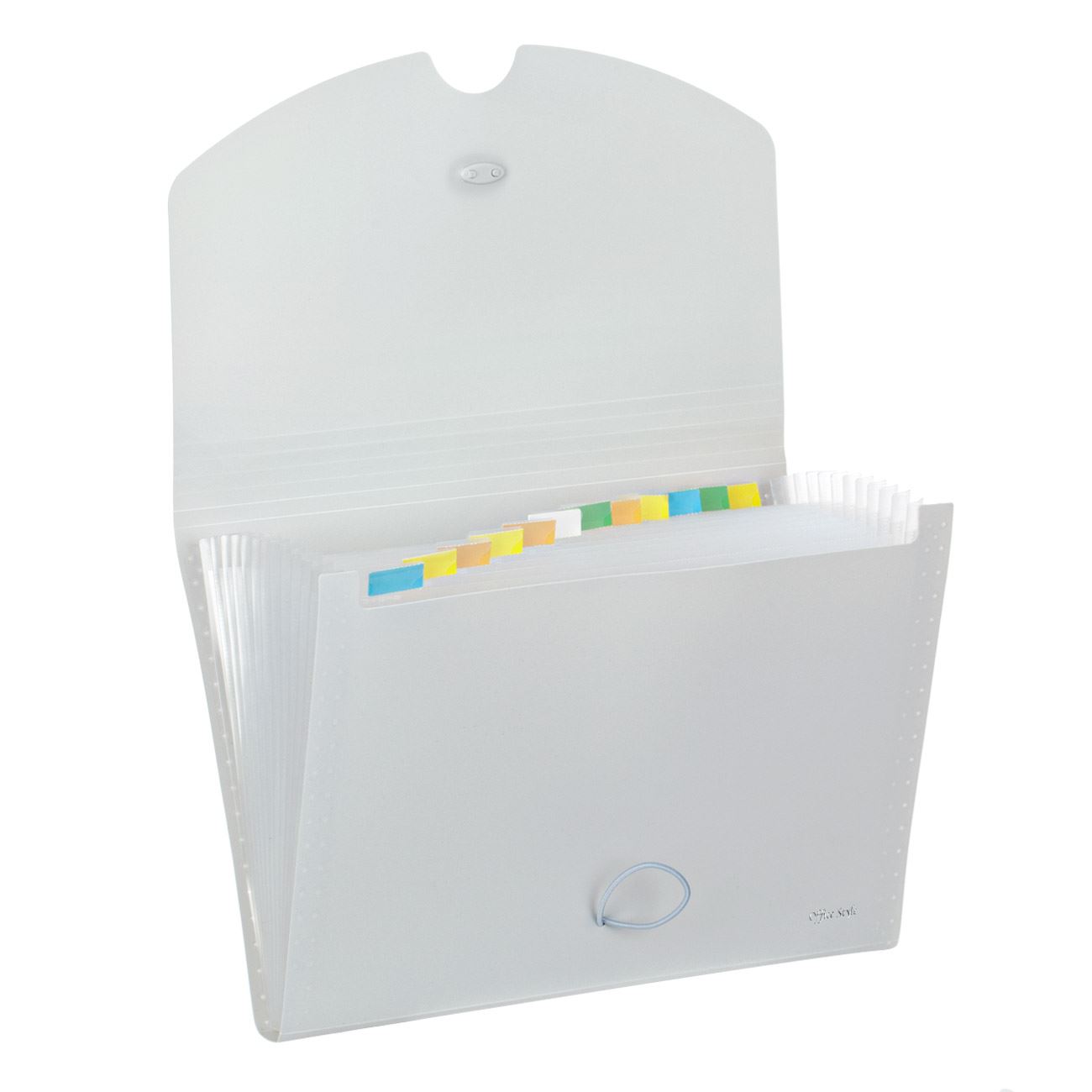 Servieta cu 12 Compartimente Soft Touch Gri cu Elastic & Capsa 33.5x3x24cm - poza 3