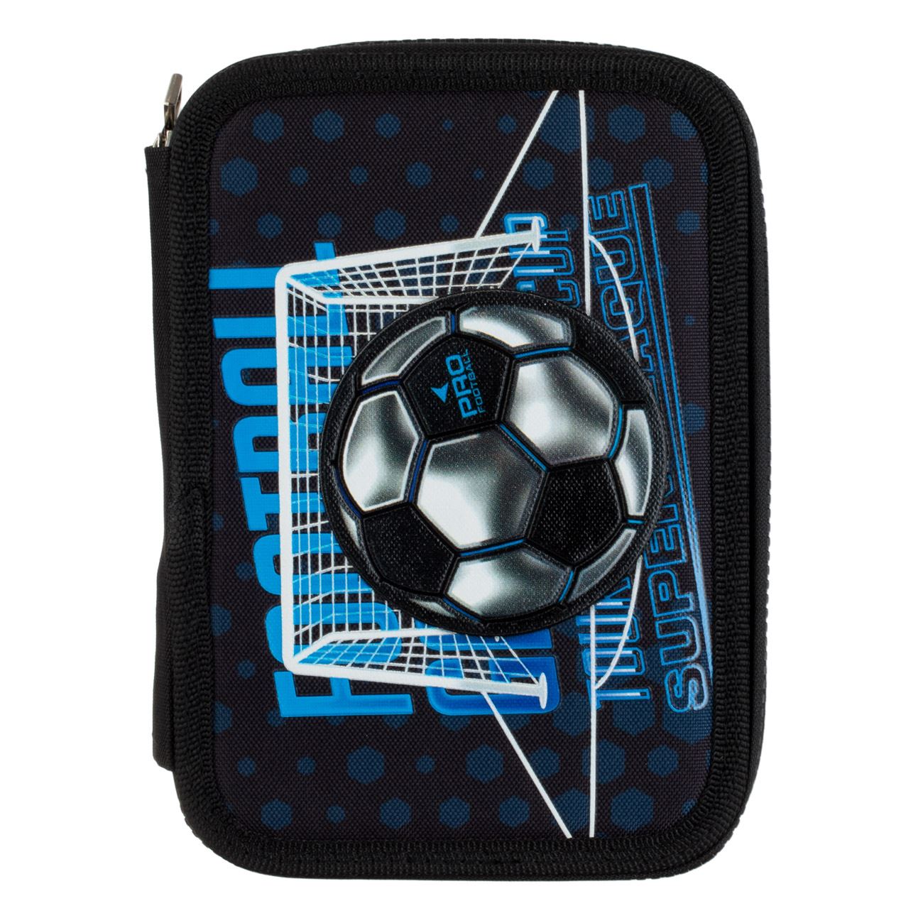 Penar Echipat Dublu Negru Albastru Minge de Fotbal 3D 14x4x20cm