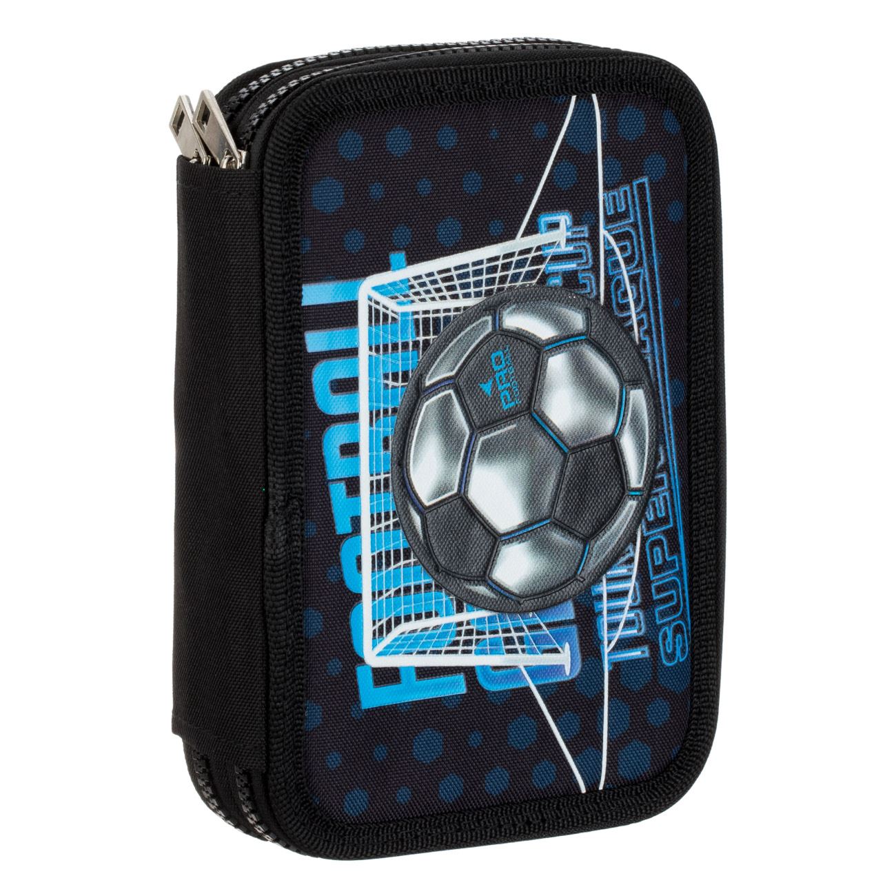 Penar Echipat Dublu Negru Albastru Minge de Fotbal 3D 14x4x20cm - poza 3