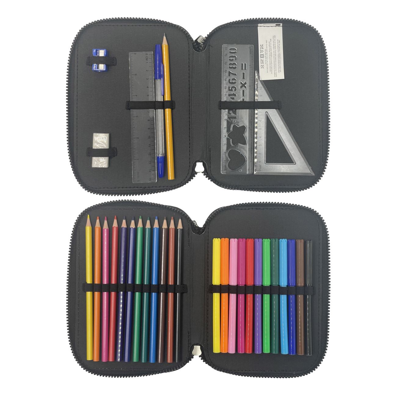 Penar Echipat Dublu Negru Albastru Consola 3D Gaming 14x4x20cm - poza 2