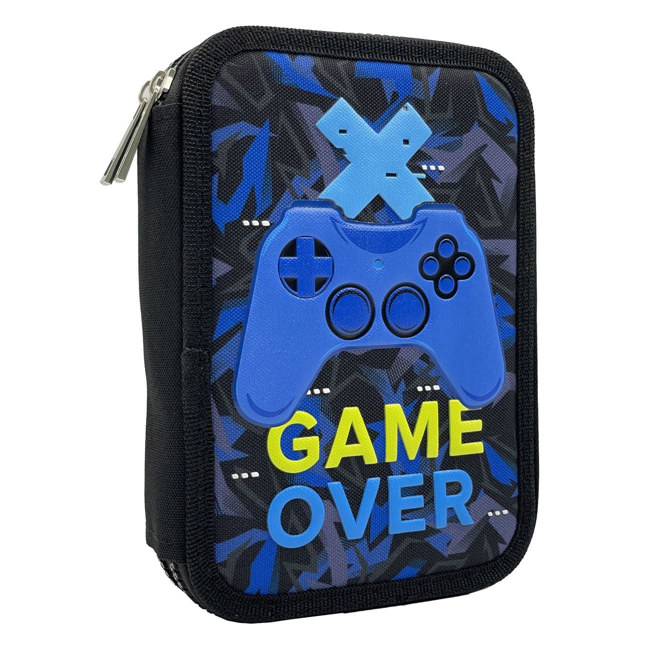 Penar Echipat Dublu Negru Albastru Consola 3D Gaming 14x4x20cm - poza 3