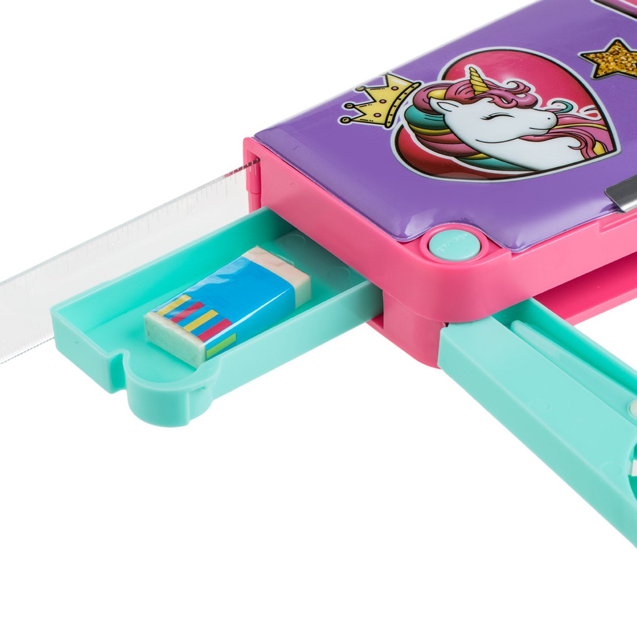 Penar Magnetic Mov Unicorn Curcubeu cu Accesorii 24.5x10x4cm - poza 3