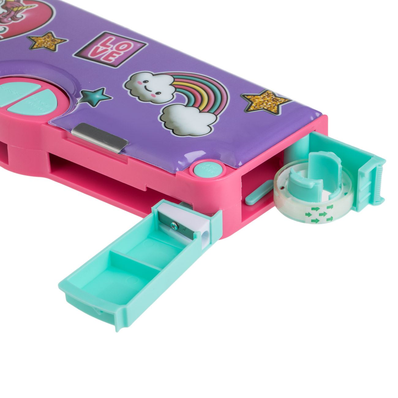 Penar Magnetic Mov Unicorn Curcubeu cu Accesorii 24.5x10x4cm - poza 5