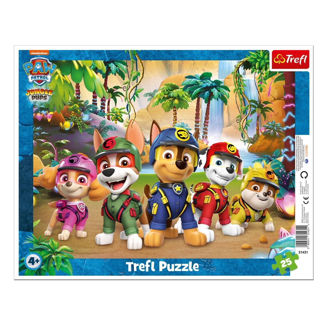 Puzzle Paw Patrol in Jungla (25 Piese) - Trefl