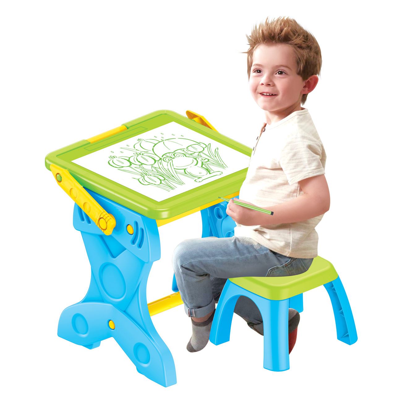 Banca Educativa cu Tabla Luminata & Scaun - poza 5