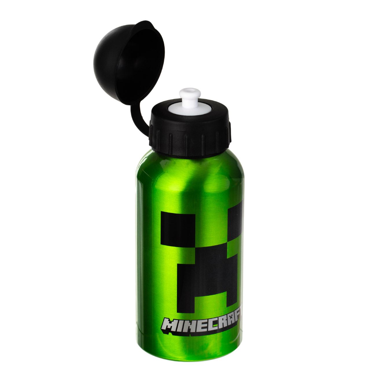 Sticla Apa din Aluminiu Verde Minecraft pentru Copii 400ml - poza 3