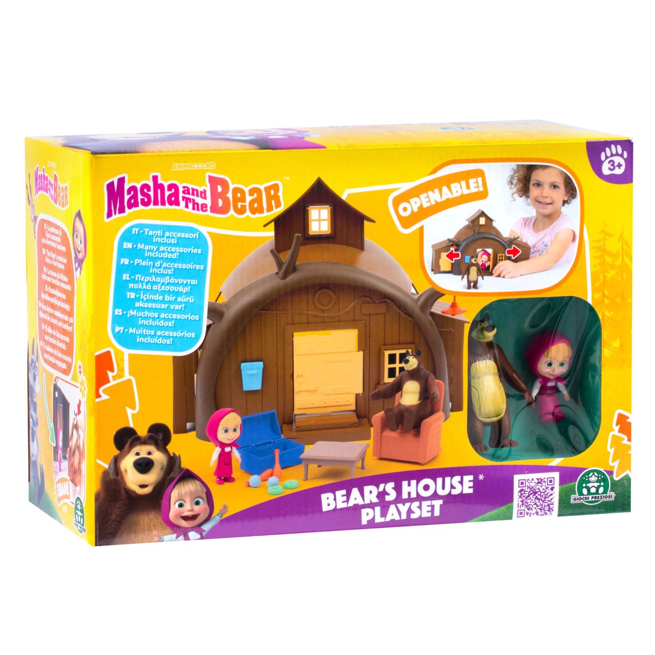 Set de Joaca Masha & Ursul Casa Ursului - Giochi Preziosi