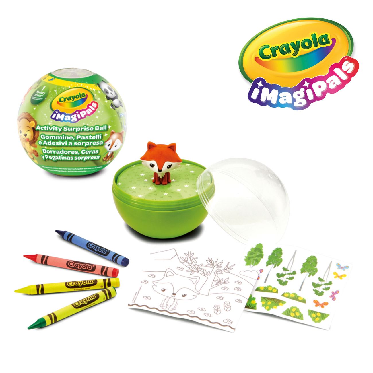 Crayola Imagipals Set de Desen cu Animal - Radiera Surpriza (Blind Box) - Giochi Preziosi