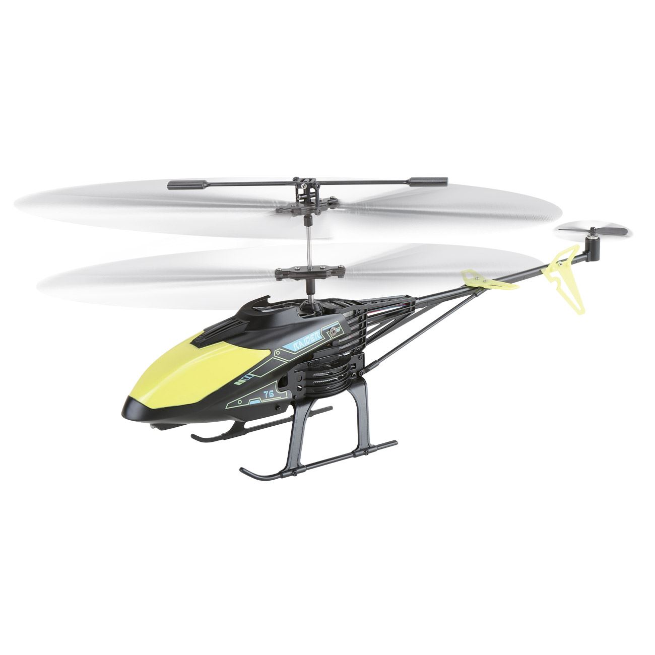 Elicopter Negru Verde Lime cu Telecomanda AeroQuest cu Giroscop & Lumini LED - poza 2