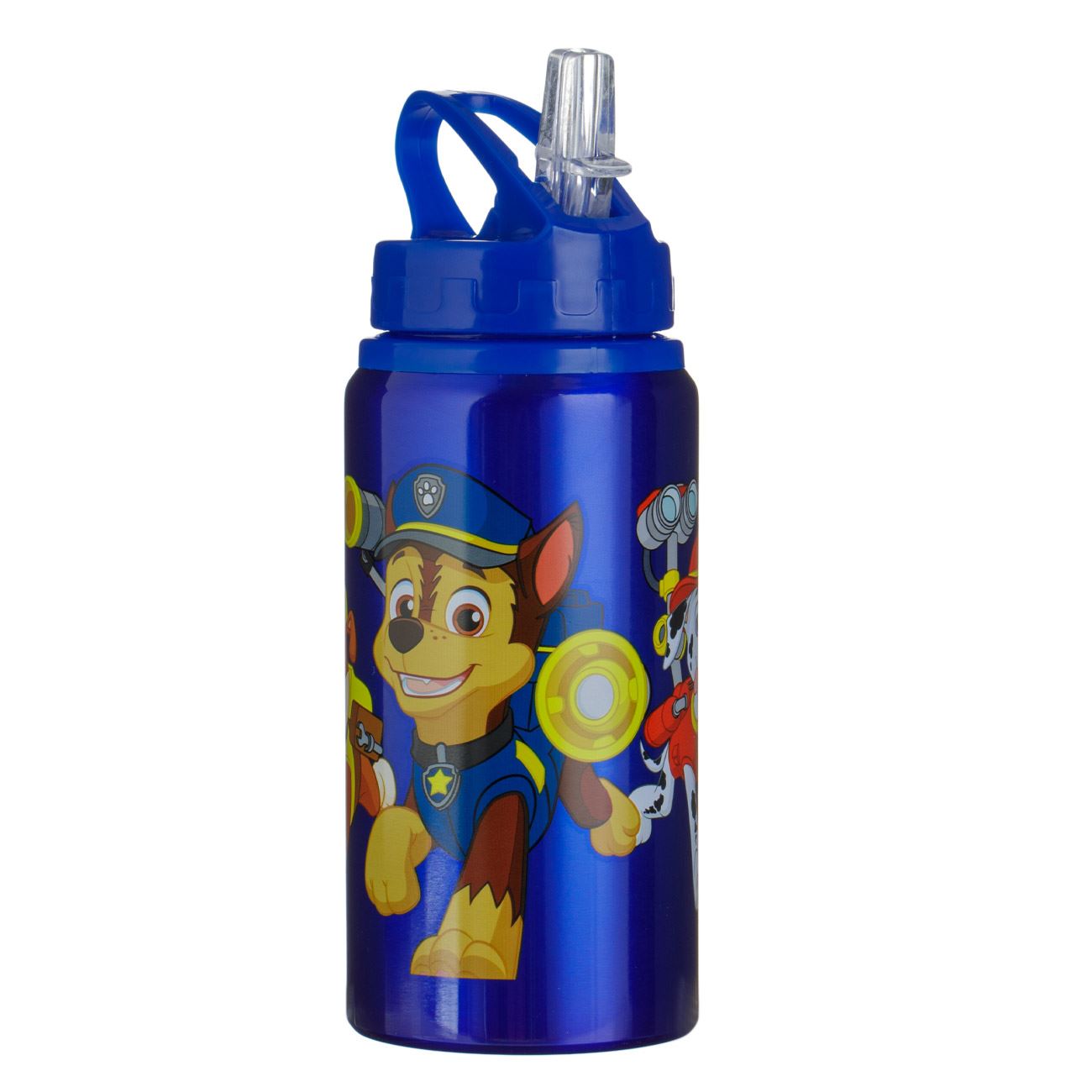 Sticla de Apa Flip Top din Aluminiu Paw Patrol Albastra pentru Copii 500ml - poza 2