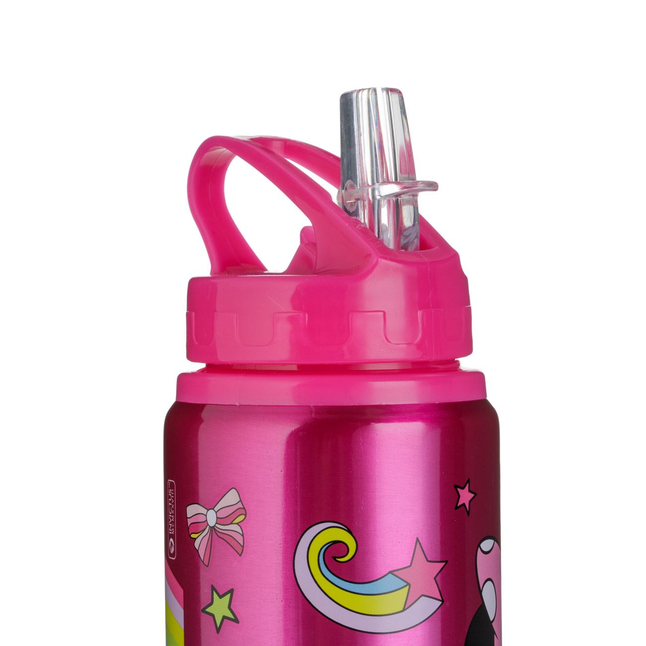 Sticla de Apa Flip Top din Aluminiu Fucsia Minnie Mouse pentru Copii 500ml - poza 3