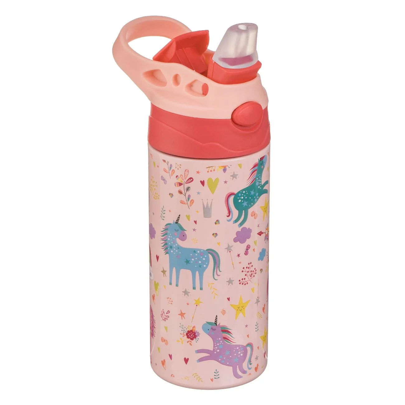 Sticla Apa Izoterma din Otel Inoxidabil Pop Up cu Model Unicorni pentru Copii 500ml - poza 2