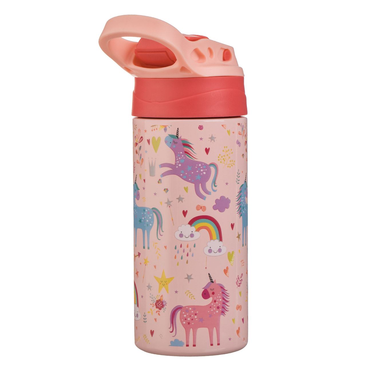 Sticla Apa Izoterma din Otel Inoxidabil Pop Up cu Model Unicorni pentru Copii 500ml - poza 4