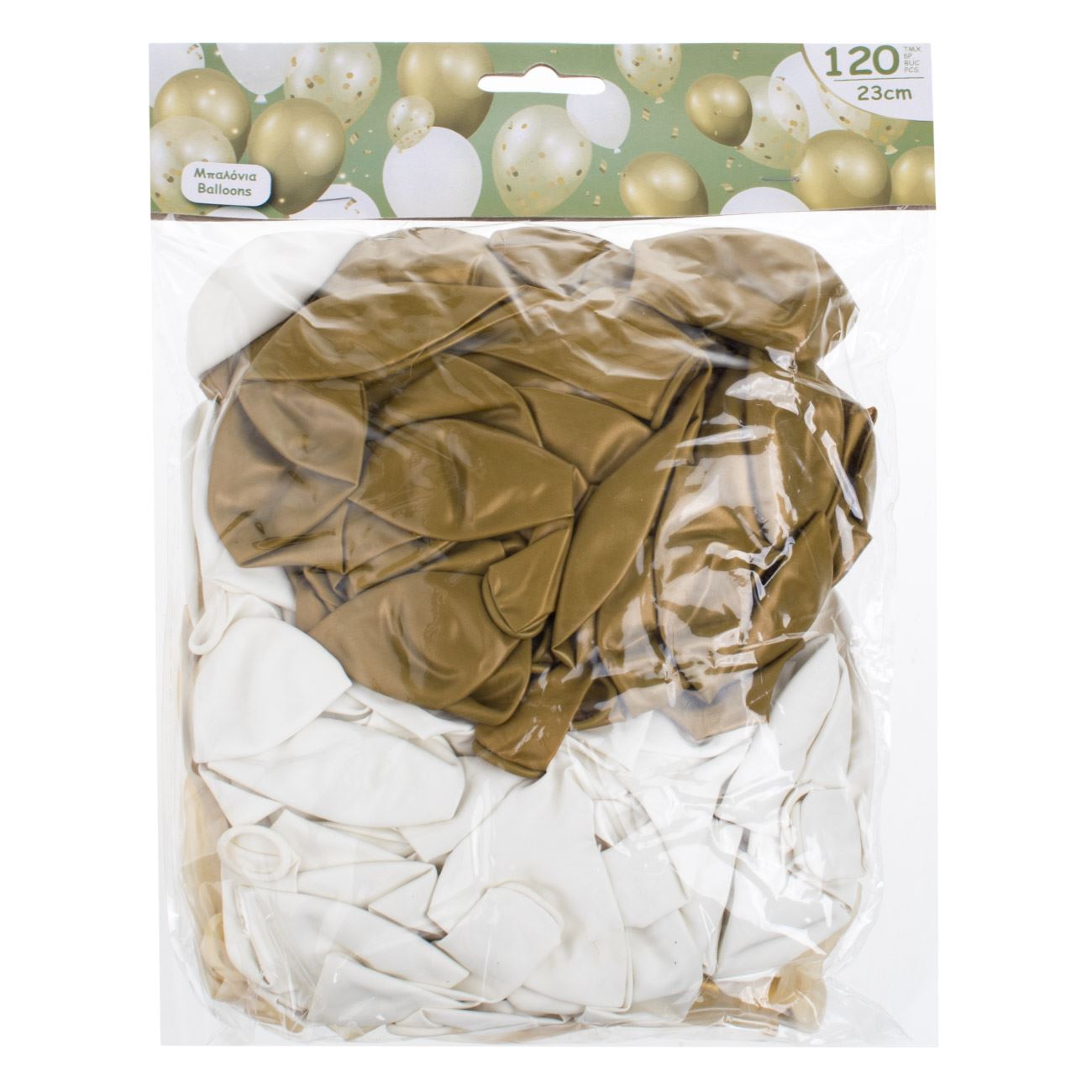 Set Baloane de Petrecere 3 Culori cu Confetti 23cm - 120buc - poza 2