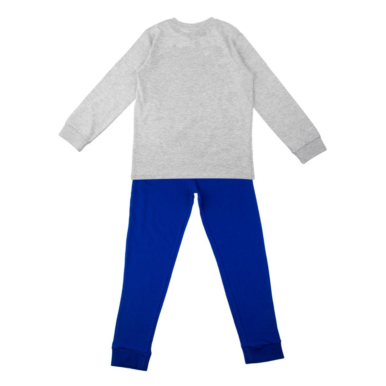 Set Pijama de Iarna Gri Albastra cu Imprimeu Sonic "Game on" pentru Copii - poza 3