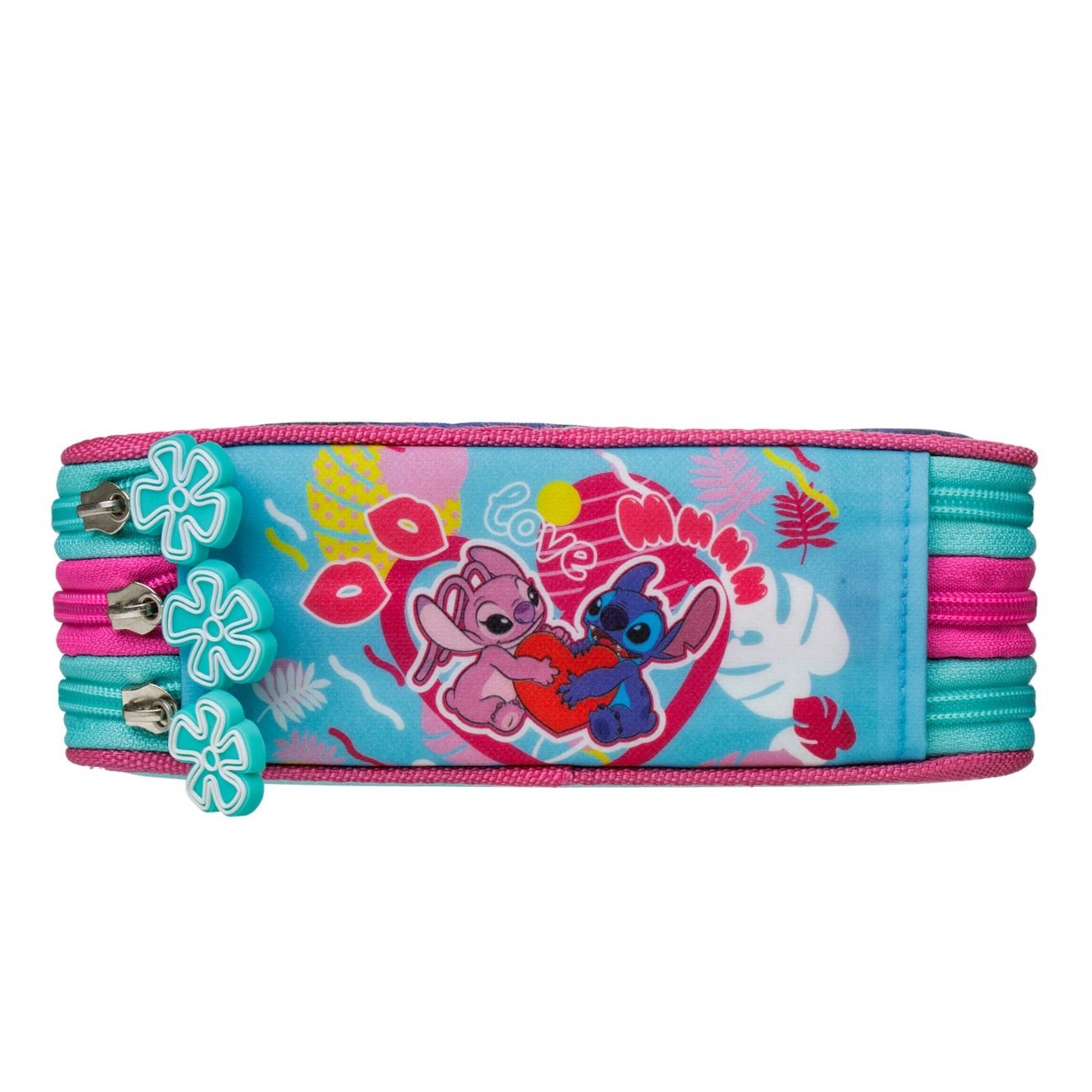 Penar Echipat Triplu 3D Roz Vernil Stitch 13x6x20cm - poza 4