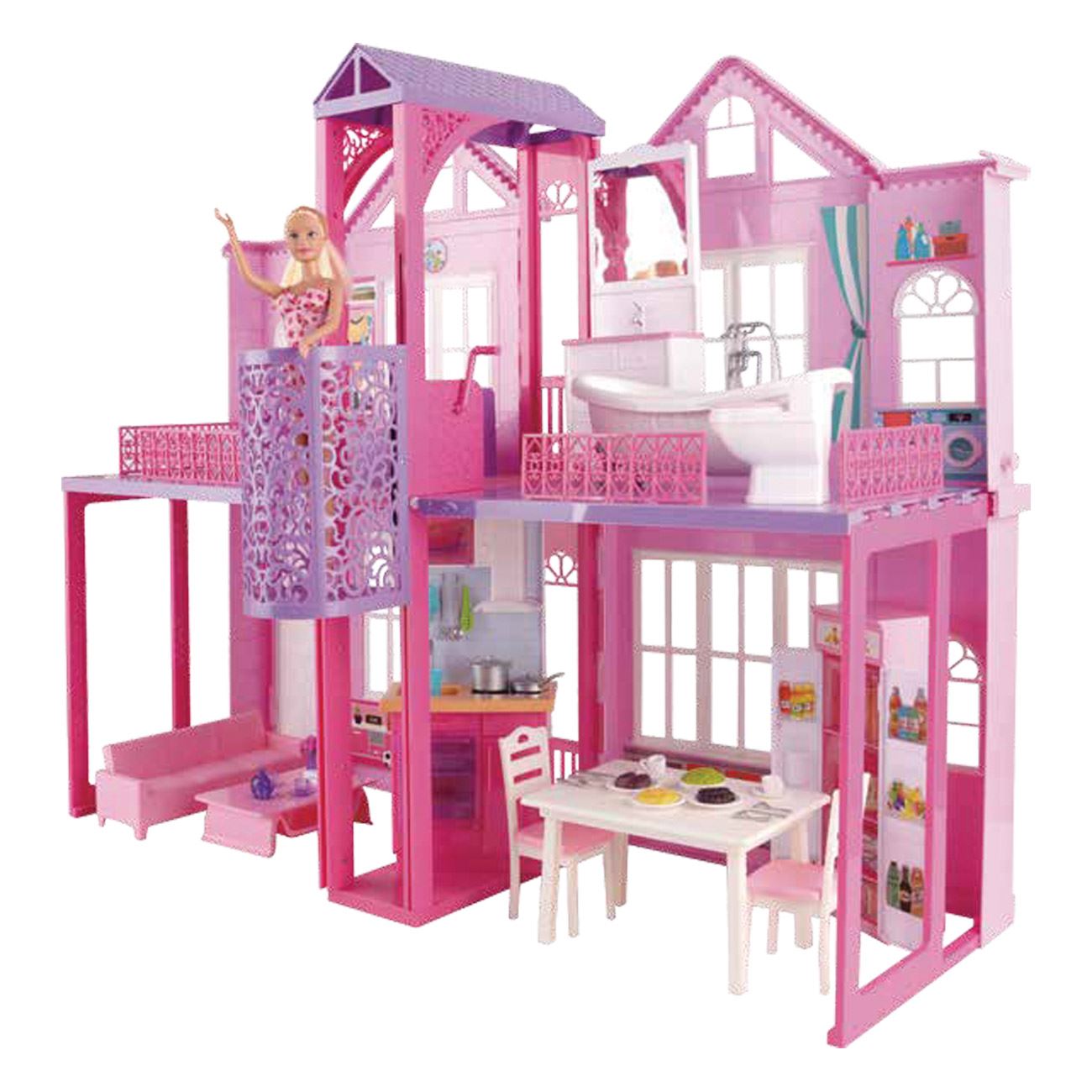 Casa de Papusi cu Accesorii Lift & Papusa Dreamhouse