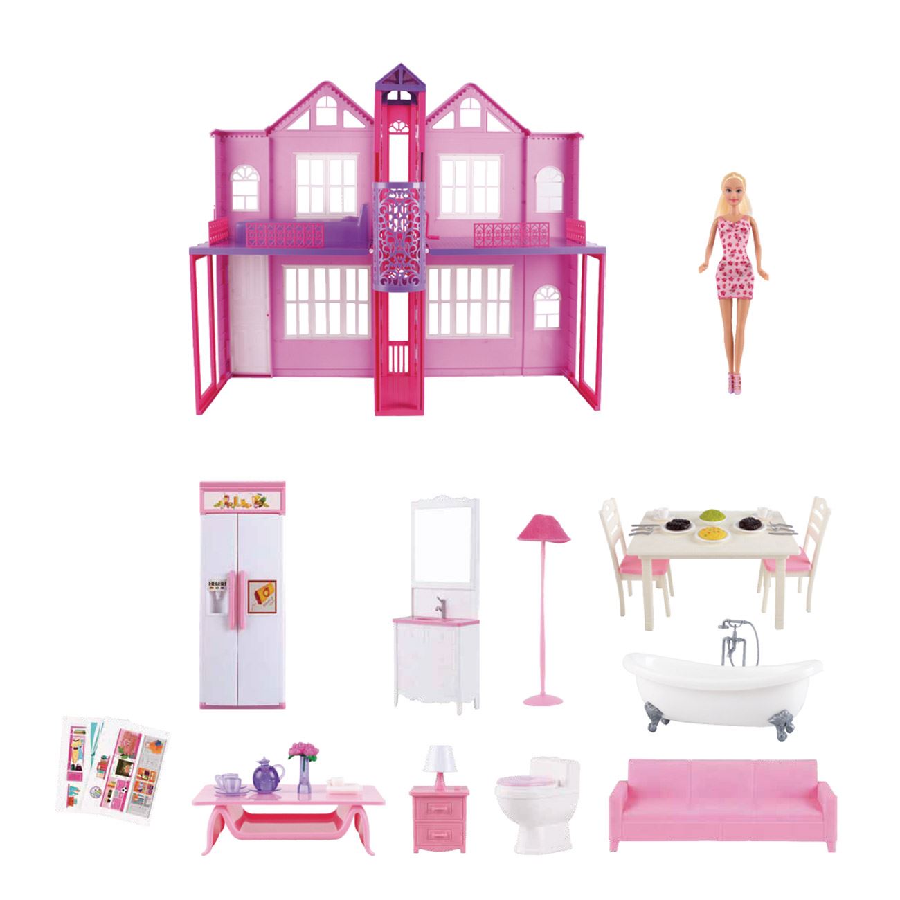 Casa de Papusi cu Accesorii Lift & Papusa Dreamhouse - poza 2