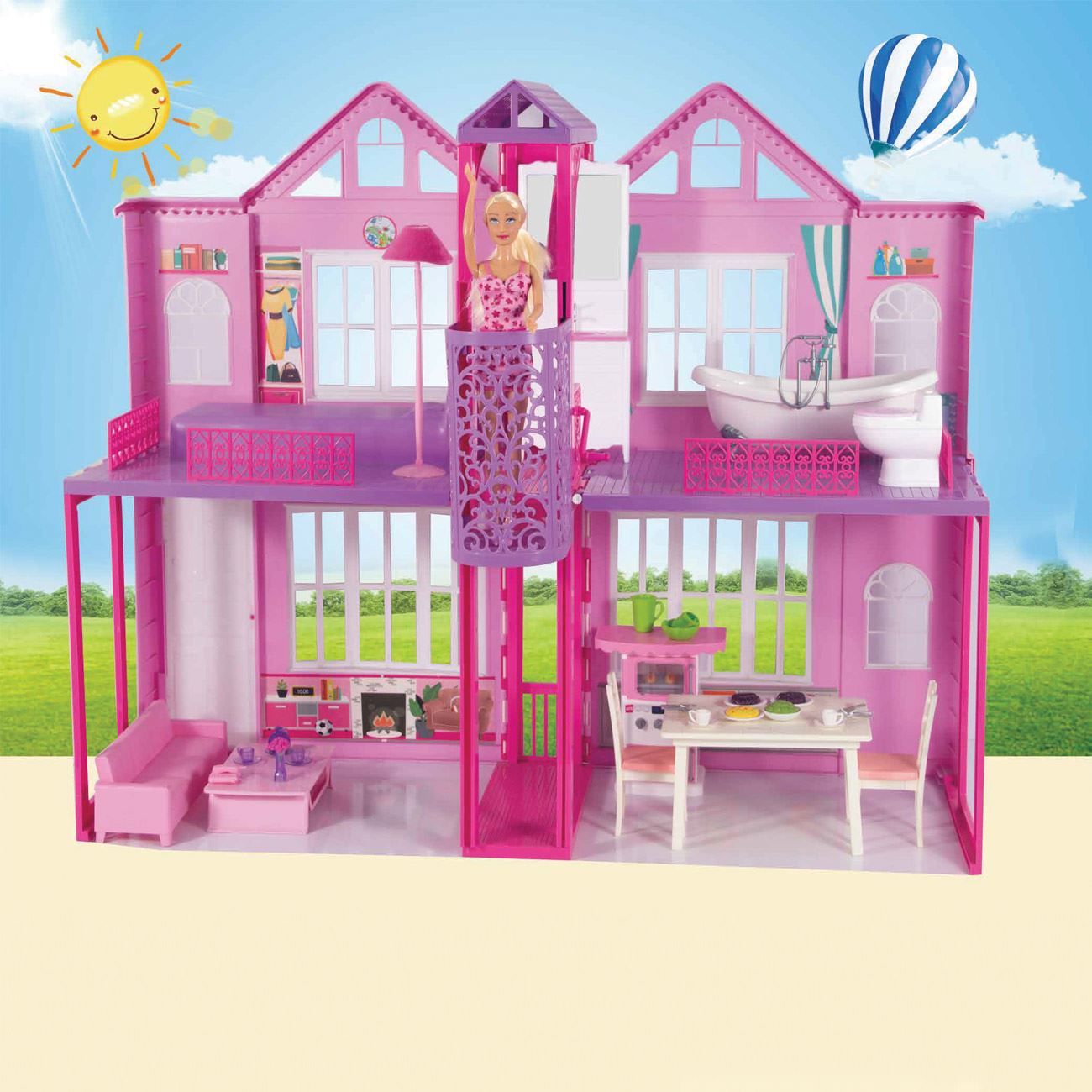 Casa de Papusi cu Accesorii Lift & Papusa Dreamhouse - poza 3