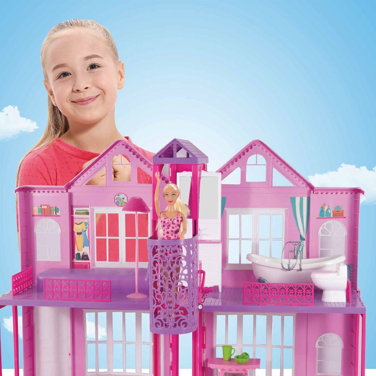 Casa de Papusi cu Accesorii Lift & Papusa Dreamhouse - poza 4