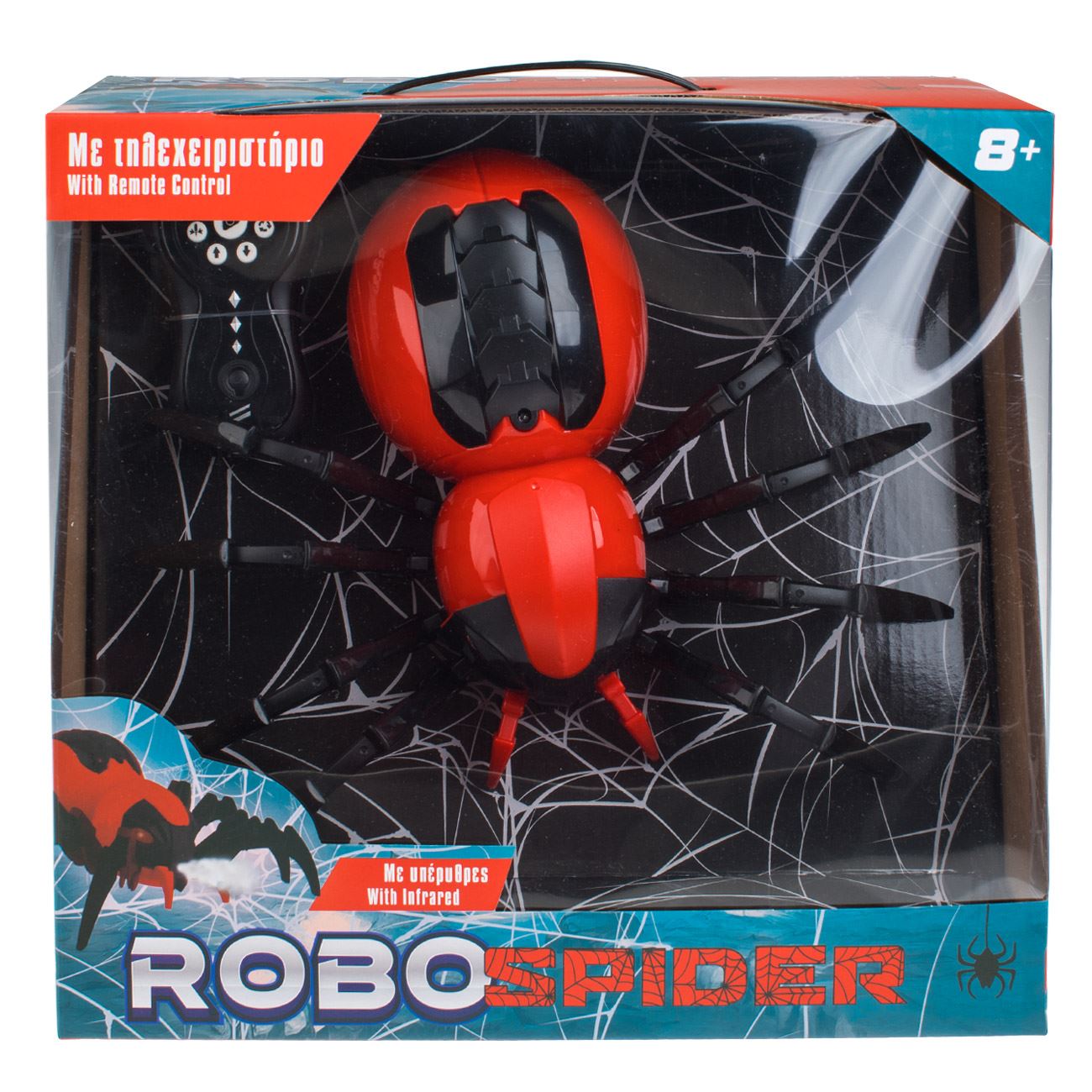 Jucarie Paianjen Robot ce Scoate Fum cu Lumina & Sunet