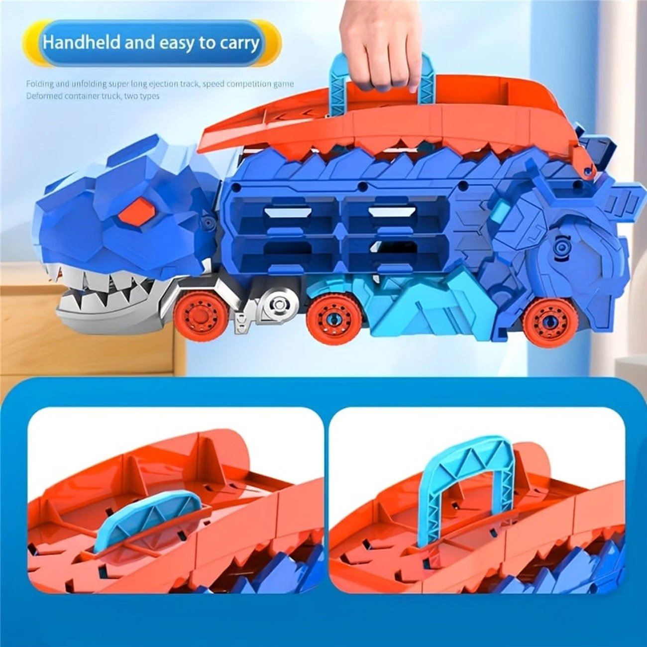 Pista Camion Dinozaur cu 2 Vehicule - poza 6