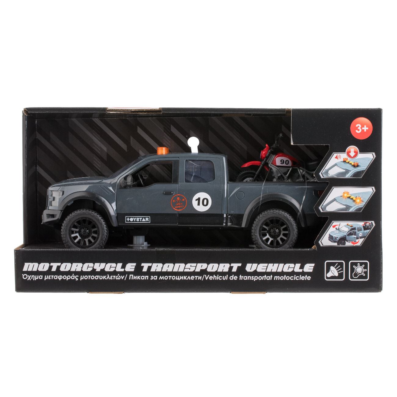 Masina Transport Motocicleta cu Sunet & Lumina