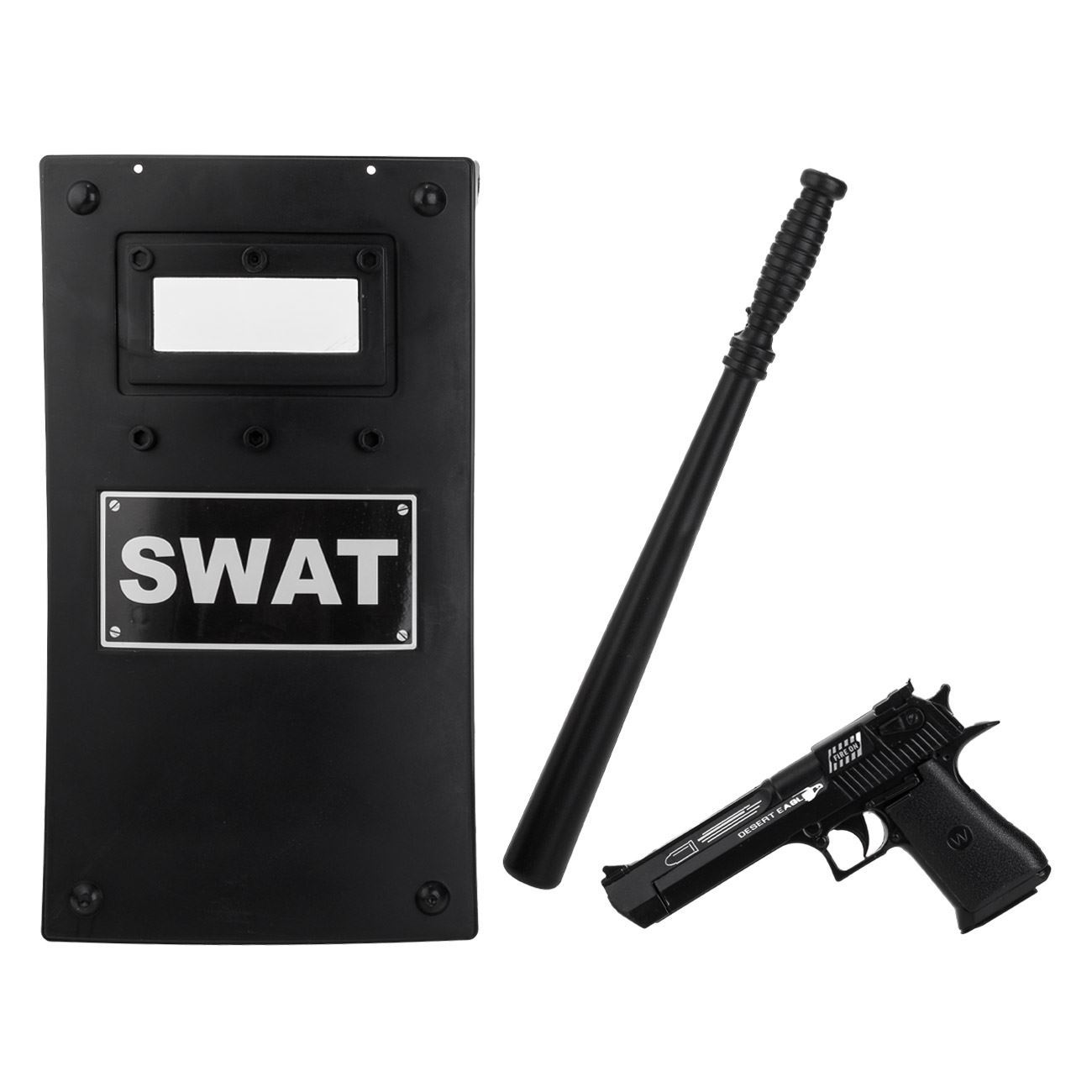 Set Politist cu Scut Pistol & Baston - poza 2