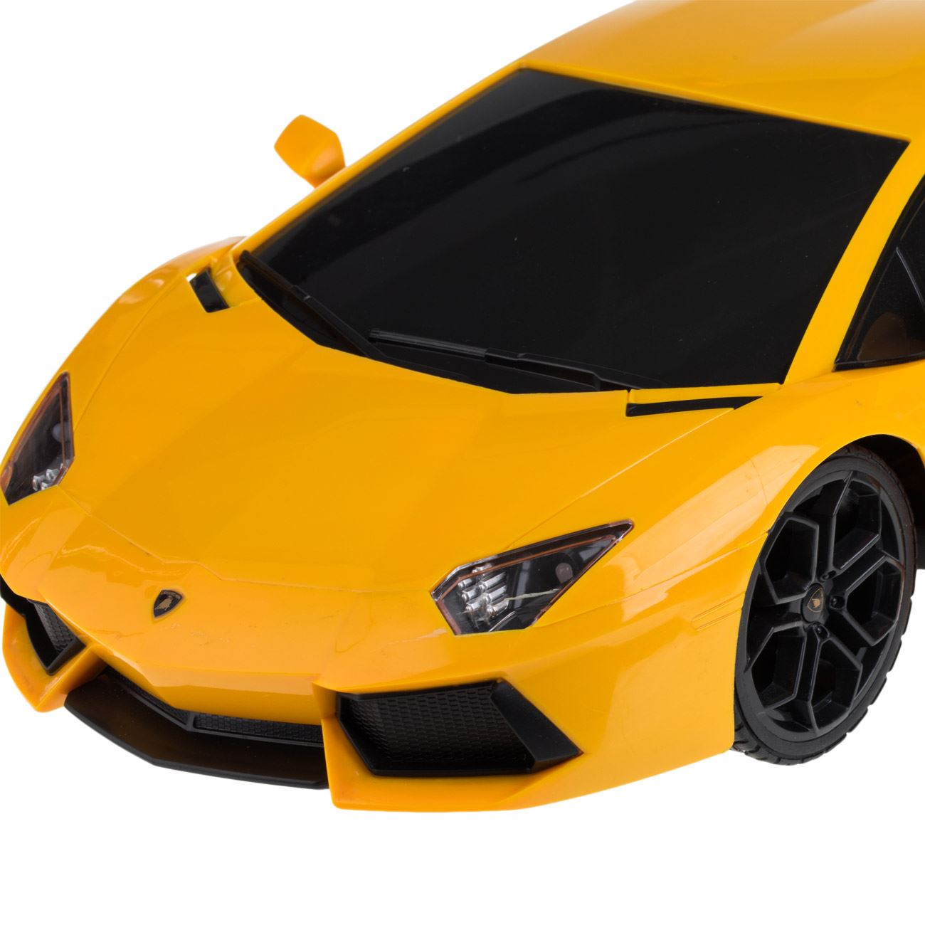 Masina cu Telecomanda Lamborghini Aventator Galben cu Lumini 1:12 / 24MHz - poza 2