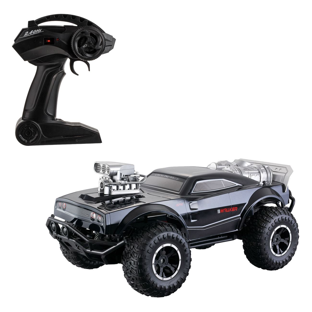 Vehicul de Curse Off Road Negru cu Telecomanda 2.4GHz