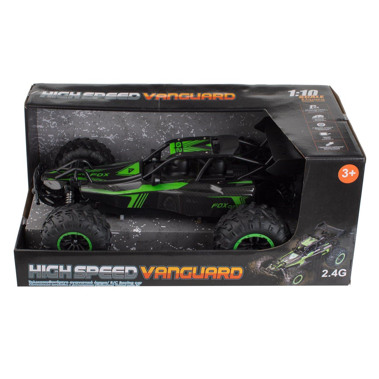 Masina cu Telecomanda Vanguard Negru Verde 1:10 / 2.4GHz - poza 2