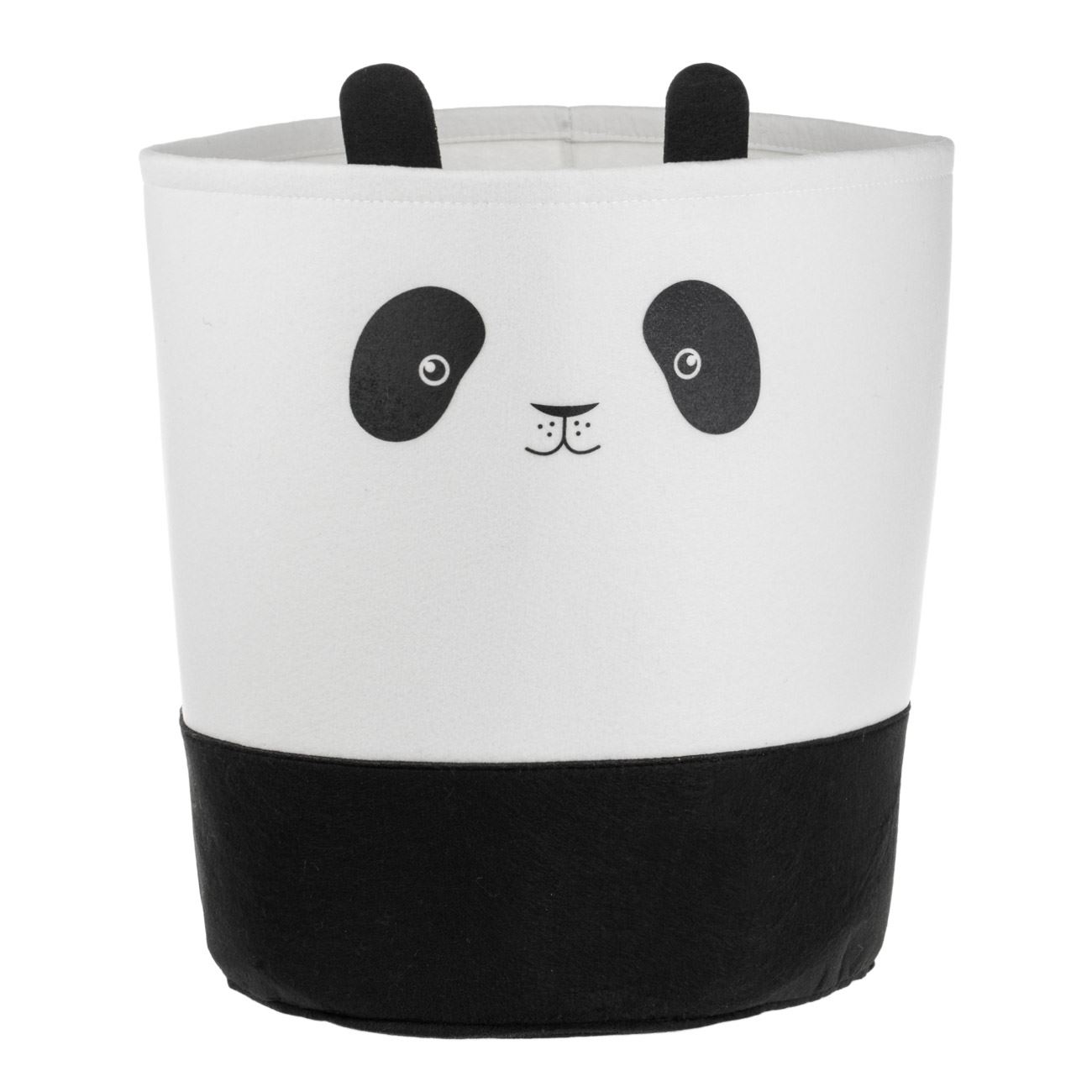 Cos Rufe din Fetru Panda pentru Copii 30x40cm