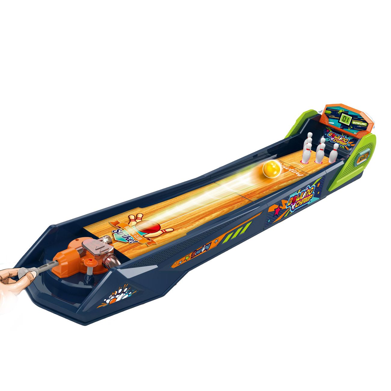 Bowling Electronic cu Sunet Lumina & Ecran LCD 89x14.5x25cm