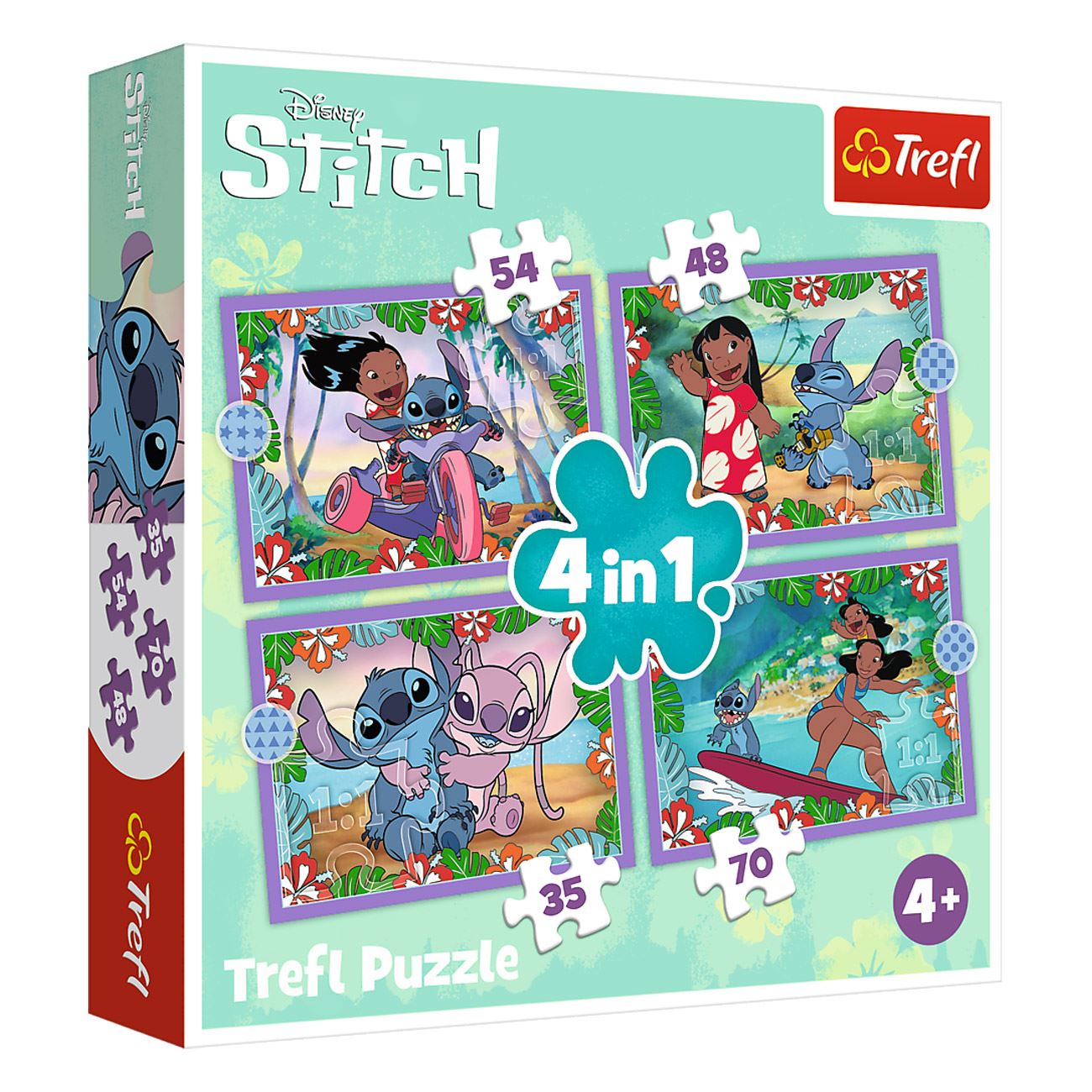 Puzzle Lilo & Stitch 4 in 1 - Trefl