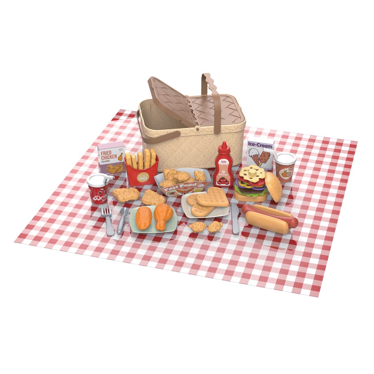 Set de Joaca Cos Picnic cu Accesorii - poza 3